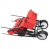 Folding Hand Trolley with Canopy Steel Red - Versatile & Sturdy