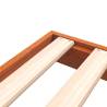 King Size Bed Frame Wax Brown 150x200 cm Solid Pine Wood