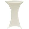 Cream Stretch Standing Table Cover Ø80 cm - 4 pcs | HipoMarket