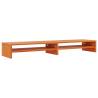 Monitor Stand Wax Brown - Solid Pine Wood, 100x24x13 cm