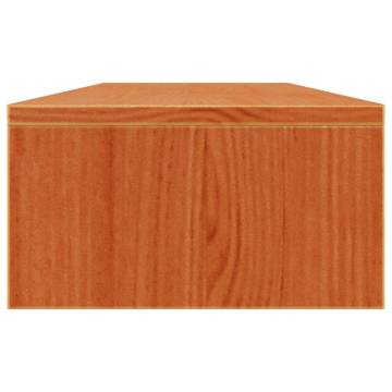 Monitor Stand Wax Brown - Solid Pine Wood, 100x24x13 cm