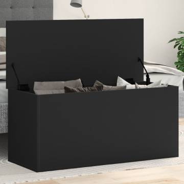 Stylish Black Storage Box 100x42x46 cm - Durable & Versatile