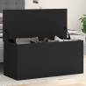 Storage Box Black 100x42x46 cm Engineered Wood Colour black Size 100 x 42 x 46 cm Quantity in Package 1 