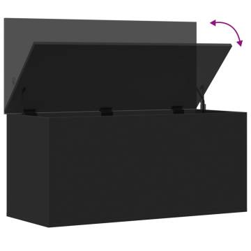 Stylish Black Storage Box 100x42x46 cm - Durable & Versatile