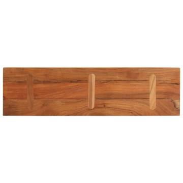 Rectangular Solid Acacia Wood Table Top - 100x20x2.5 cm