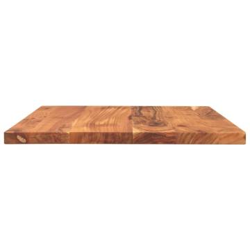 Rectangular Solid Wood Acacia Table Top - 60x50 cm