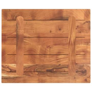 Rectangular Solid Wood Acacia Table Top - 60x50 cm