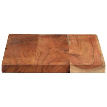 Rectangular Acacia Wood Table Top - 50x40 cm | Hipomarket