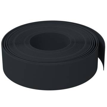 Garden Edging Black 10m 15cm Polyethylene - Hipomarket