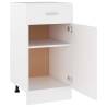 Drawer Bottom Cabinet White 40x46x81.5 cm - Hipomarket