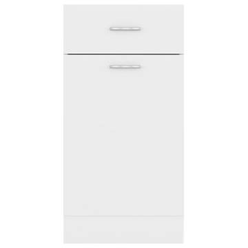 Drawer Bottom Cabinet White 40x46x81.5 cm - Hipomarket