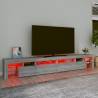 LED TV Cabinet Grey Sonoma 260x36.5 cm - Stylish Storage