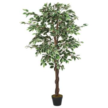 Artificial Ficus Tree - 630 Leaves, 120 cm Green | HipoMarket