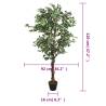 Artificial Ficus Tree - 630 Leaves, 120 cm Green | HipoMarket