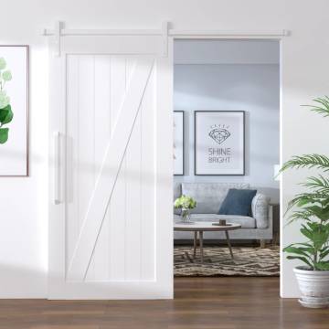 Sliding Door Hardware Kit 200 cm Steel White | HipoMarket