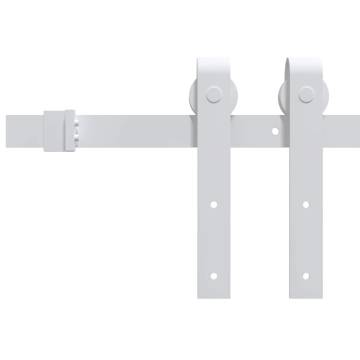 Sliding Door Hardware Kit 200 cm Steel White | HipoMarket