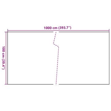 Balcony Screen White 1000x100 cm Poly Rattan - Privacy & Style