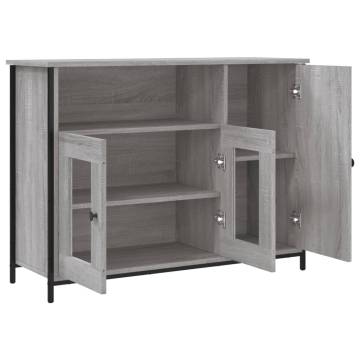 Elegant Grey Sonoma Sideboard - 100x35x75 cm Engineered Wood