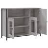 Elegant Grey Sonoma Sideboard - 100x35x75 cm Engineered Wood