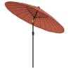 Outdoor Parasol with Aluminium Pole 270 cm - Terracotta Shade