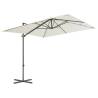 Cantilever Umbrella with Steel Pole 250x250 cm - Sand