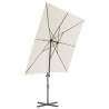 Cantilever Umbrella with Steel Pole 250x250 cm - Sand