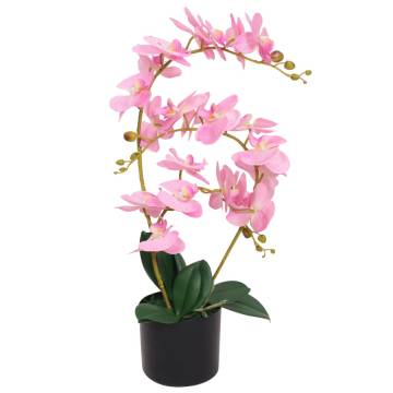 Lifelike 65 cm Pink Artificial Orchid Plant | Hipomarket