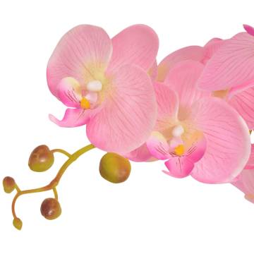 Lifelike 65 cm Pink Artificial Orchid Plant | Hipomarket