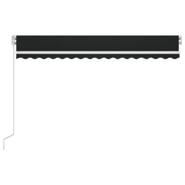 Manual Retractable Awning 450x350 cm - Anthracite | HipoMarket