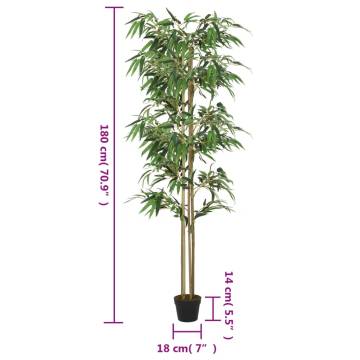 Realistic Artificial Bamboo Tree - 180 cm with 1216 Leaves