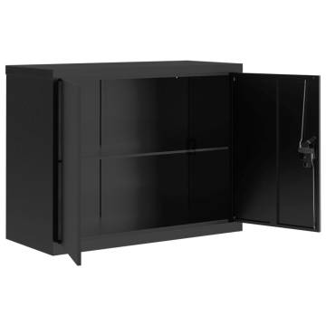 Buy Black Steel File Cabinet 90x40x70 cm - Durable & Stylish