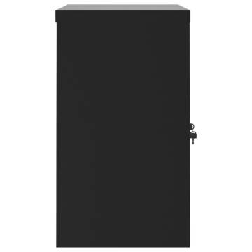 Buy Black Steel File Cabinet 90x40x70 cm - Durable & Stylish