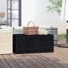 Garden Box Black 101x50.5x46.5 cm Solid Wood Pine Colour black Size 101 x 50.5 x 46.5 cm 