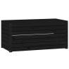 Garden Box Black 101x50.5cm | Solid Pine Storage Solution