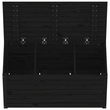 Garden Box Black 101x50.5cm | Solid Pine Storage Solution