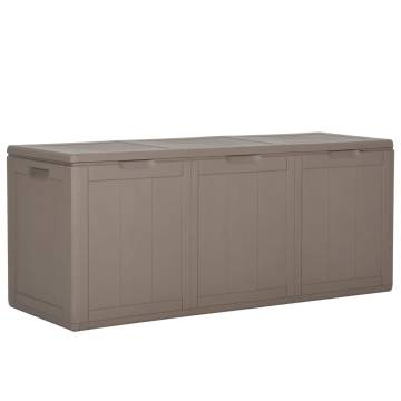 Garden Storage Box 270L Brown PP Rattan | Hipomarket UK