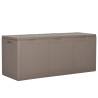 Garden Storage Box 270L Brown PP Rattan Colour brown Capacity 270 l Model slat design 