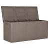 Garden Storage Box 270L Brown PP Rattan | Hipomarket UK