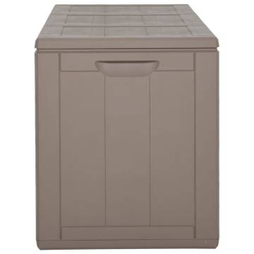 Garden Storage Box 270L Brown PP Rattan | Hipomarket UK