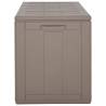 Garden Storage Box 270L Brown PP Rattan | Hipomarket UK