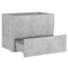 Sink Cabinet with Basin - Concrete Grey Engineered Wood