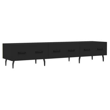 Black TV Cabinet 150x36 cm - Stylish & Practical Design