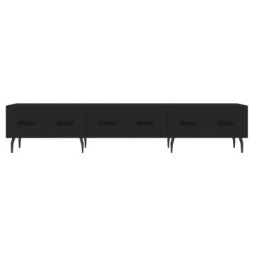 Black TV Cabinet 150x36 cm - Stylish & Practical Design