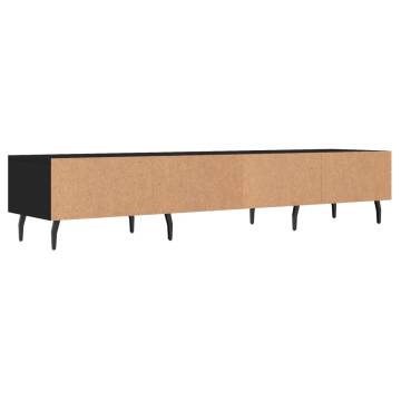 Black TV Cabinet 150x36 cm - Stylish & Practical Design