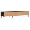 Black TV Cabinet 150x36 cm - Stylish & Practical Design