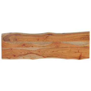 Rectangular Solid Wood Acacia Table Top - Live Edge Design