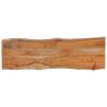 Rectangular Solid Wood Acacia Table Top - Live Edge Design