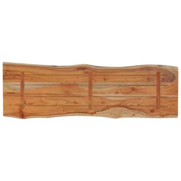 Rectangular Solid Wood Acacia Table Top - Live Edge Design