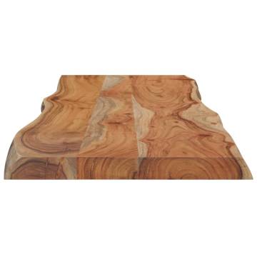 Rectangular Solid Wood Acacia Table Top - Live Edge Design