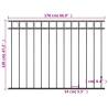 Durable Steel Fence Panel 1.7x1.2 m - Stylish & Secure